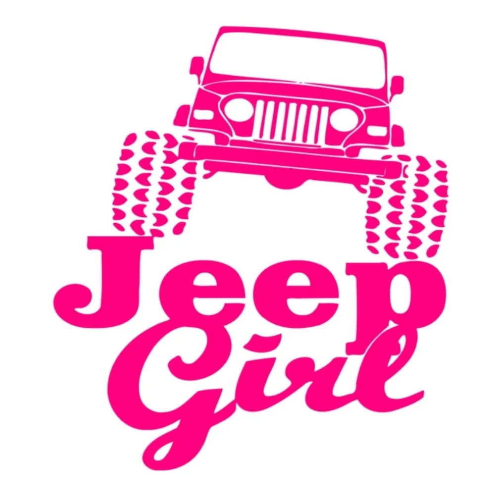 Jeep Girl 4 X 4 Vinyl Graphic Auto Wall Car Laptop Decal Laptop Bumper‎ Sticker